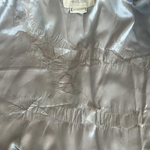 BHDLN ANTHROPOLOGIE Maxime Satin Lined Faux Fur Wrap Small - Picture 5 of 10